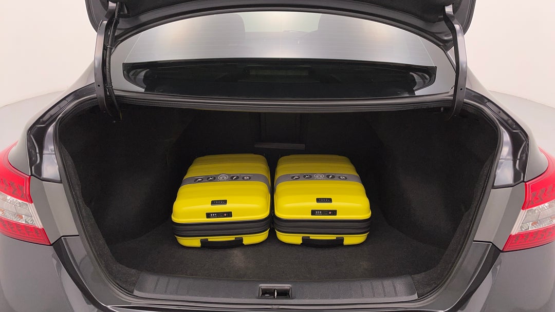 Boot Inside View with Luggage