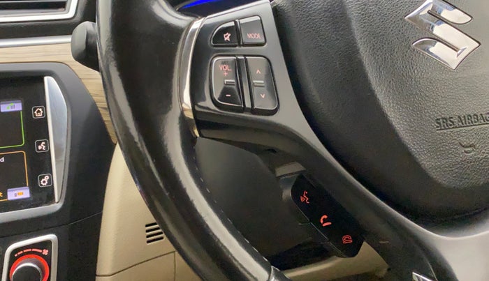 2018 Maruti Ciaz ALPHA  AT 1.5 SHVS PETROL, Petrol, Automatic, 56,035 km, Steering wheel - Phone control not functional