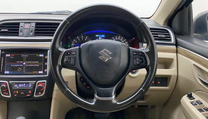 2018 Maruti Ciaz ALPHA  AT 1.5 SHVS PETROL, Petrol, Automatic, 56,035 km, Steering Wheel Close Up