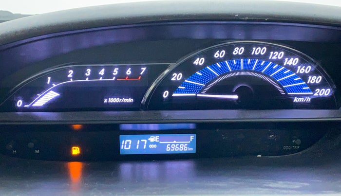 2016 Toyota Etios VX D, Diesel, Manual, 69,750 km, Odometer Image