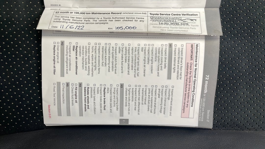 2016 Toyota 86 Gts, Automatic, 109104 km, Service History