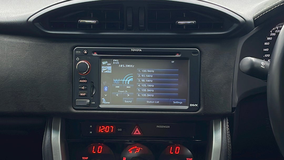 2016 Toyota 86 Gts, Automatic, 109104 km, Infotainment System