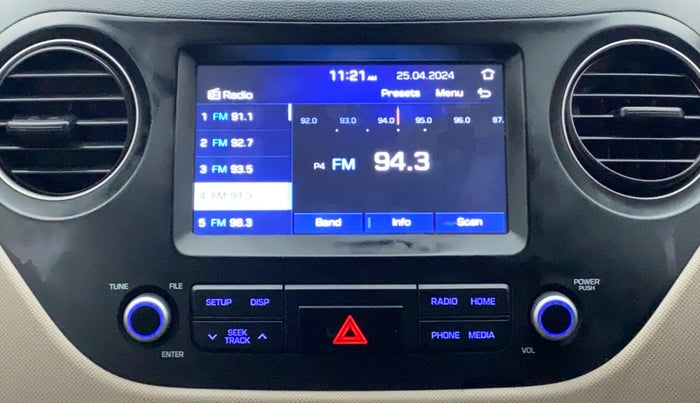 2018 Hyundai Grand i10 SPORTZ AT 1.2 KAPPA VTVT, Petrol, Automatic, 33,598 km, Infotainment System