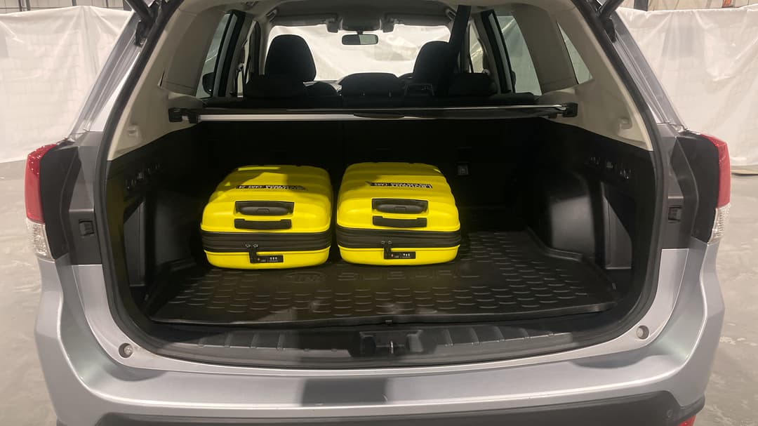 2021 Subaru Forester 2.5i Premium (AWD), Automatic, 120514 km, Boot Inside View with Luggage