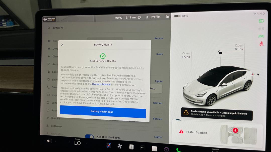 2021 Tesla Model 3 Standard Range Plus RWD, Automatic, 47747 km, Car Battery Health