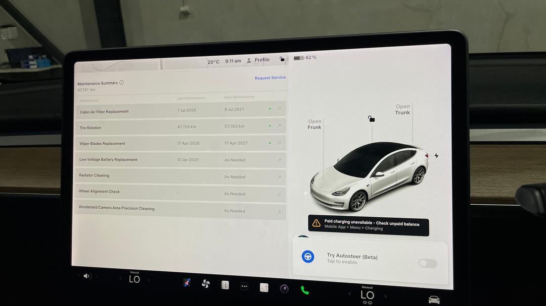 2021 Tesla Model 3 Standard Range Plus RWD, Automatic, 47747 km, Service History