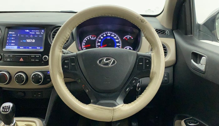 2017 Hyundai Grand i10 SPORTZ (O) 1.2 KAPPA VTVT, Petrol, Manual, 59,691 km, Steering Wheel Close Up