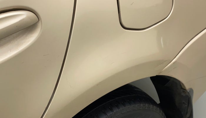 2011 Toyota Etios G, Petrol, Manual, 64,819 km, Left quarter panel - Slightly dented