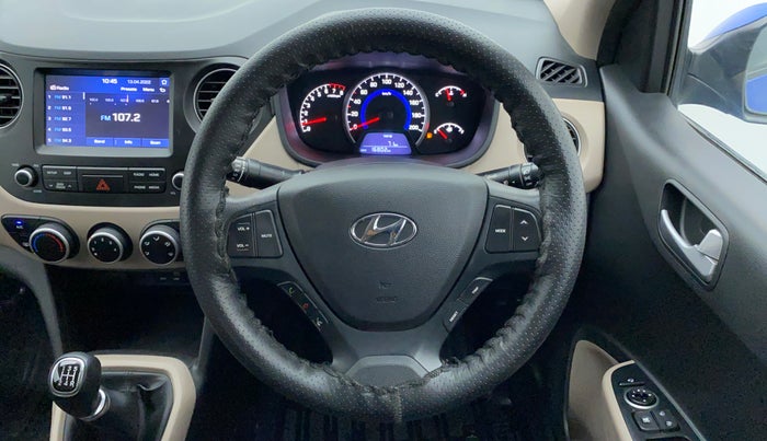 2018 Hyundai Grand i10 SPORTZ 1.2 KAPPA VTVT, Petrol, Manual, 16,913 km, Steering Wheel Close Up