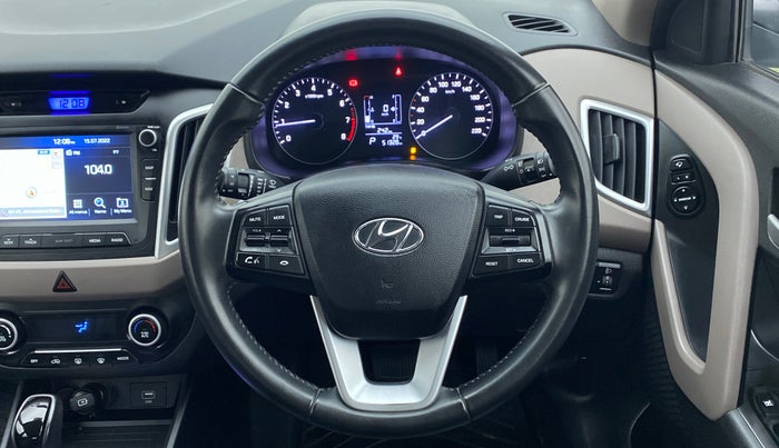 2019 Hyundai Creta 1.6 VTVT SX AUTO, Petrol, Automatic, 51,339 km, Steering Wheel Close Up