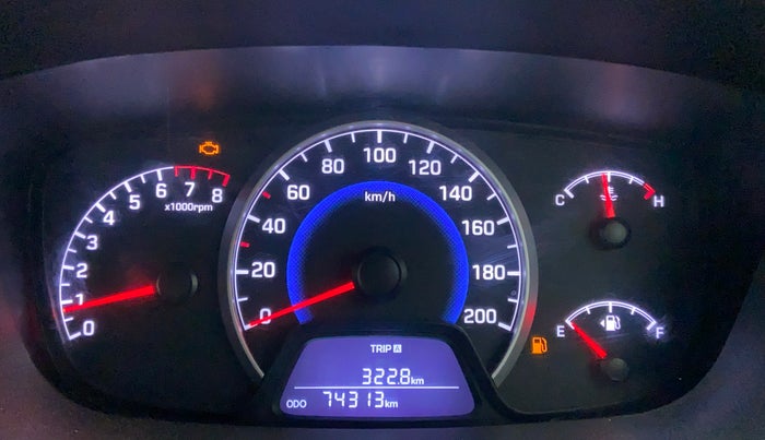 2017 Hyundai Grand i10 MAGNA 1.2 KAPPA VTVT, CNG, Manual, 74,322 km, Odometer Image
