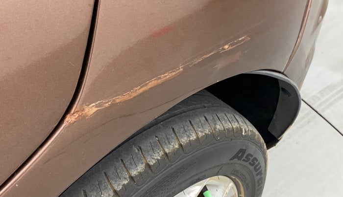 2016 Ford Ecosport TITANIUM 1.5L DIESEL, Diesel, Manual, 1,01,173 km, Left quarter panel - > 4 inch scratches + Count of scratches >3