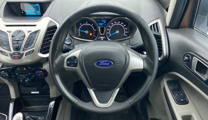 2016 Ford Ecosport TITANIUM 1.5L DIESEL, Diesel, Manual, 1,01,173 km, Steering Wheel Close Up