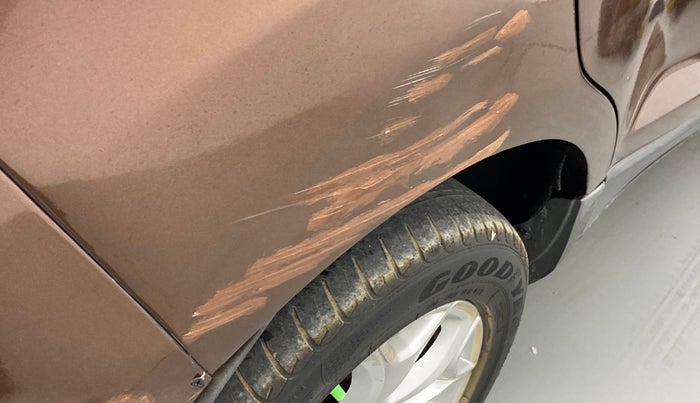 2016 Ford Ecosport TITANIUM 1.5L DIESEL, Diesel, Manual, 1,01,173 km, Right quarter panel - Minor scratches