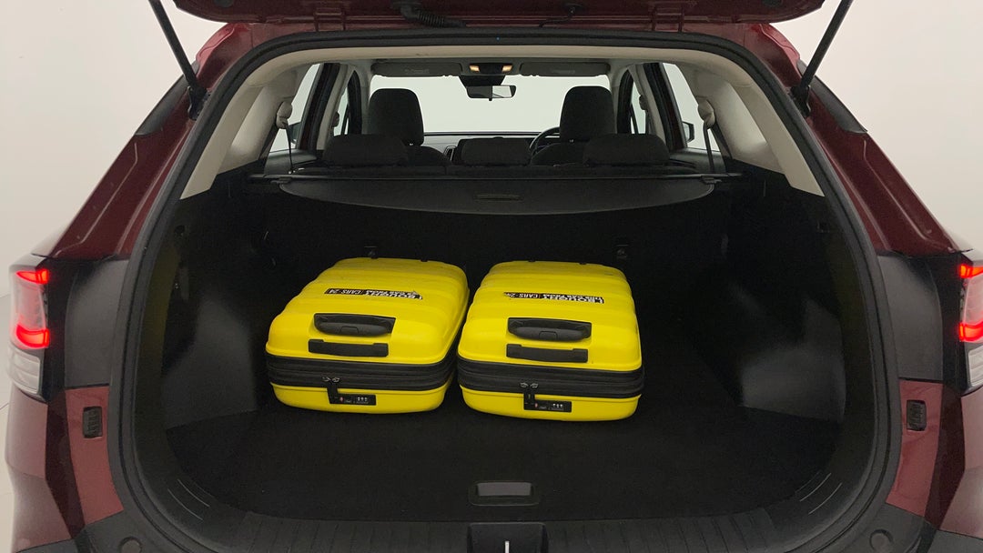 Boot Inside View with Luggage