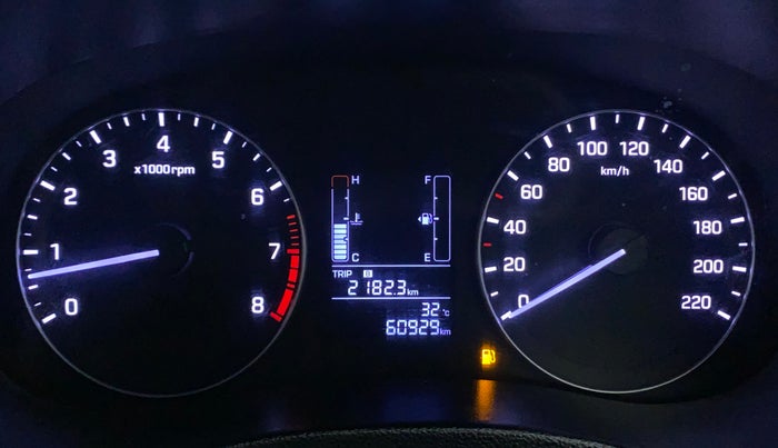 2018 Hyundai Creta SX 1.6 PETROL, Petrol, Manual, 60,929 km, Odometer Image