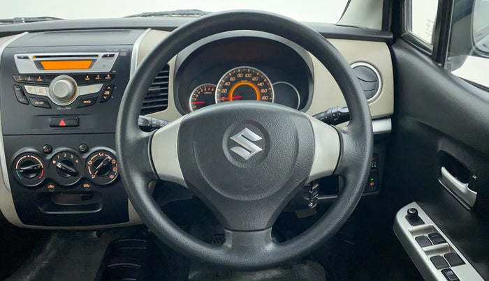 2014 Maruti Wagon R 1.0 VXI, Petrol, Manual, 59,918 km, Steering Wheel Close Up