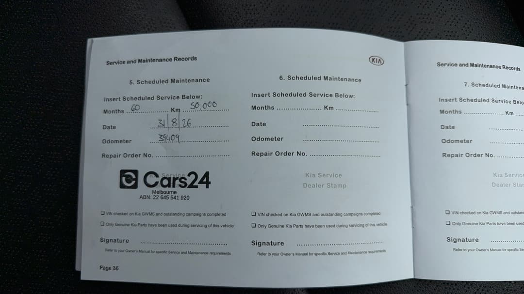 2021 Kia Picanto Gt (turbo) (pe), Manual, 39414 km, Service History