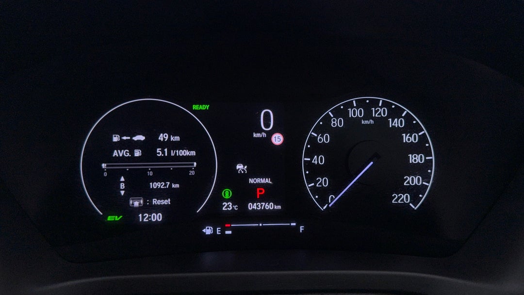 2022 Honda HR-V E:hev L, Automatic, 43760 km, Odometer View
