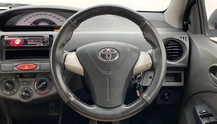 2012 Toyota Etios G SP, Petrol, Manual, 50,658 km, Steering Wheel Close Up