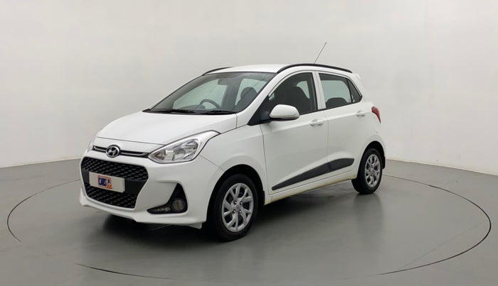 2018 Hyundai Grand i10 SPORTZ 1.2 KAPPA VTVT, Petrol, Manual, 19,052 km, Left Front Diagonal