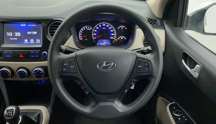 2018 Hyundai Grand i10 SPORTZ 1.2 KAPPA VTVT, Petrol, Manual, 19,052 km, Steering Wheel Close Up