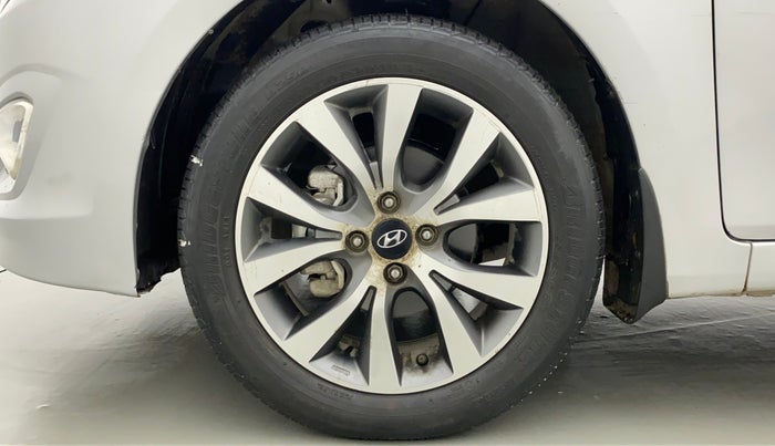 2015 Hyundai Verna FLUIDIC 4S 1.6 VTVT S(O), Petrol, Manual, 56,091 km, Left Front Wheel