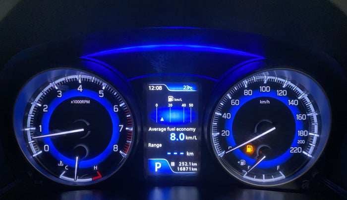 2019 Toyota Glanza G CVT, Petrol, Automatic, 16,870 km, Odometer Image
