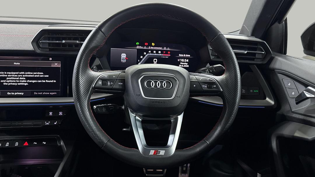 2023 Audi S3 2.0 Tfsi Quattro, Automatic, 34745 km, Steering Wheel Close-up