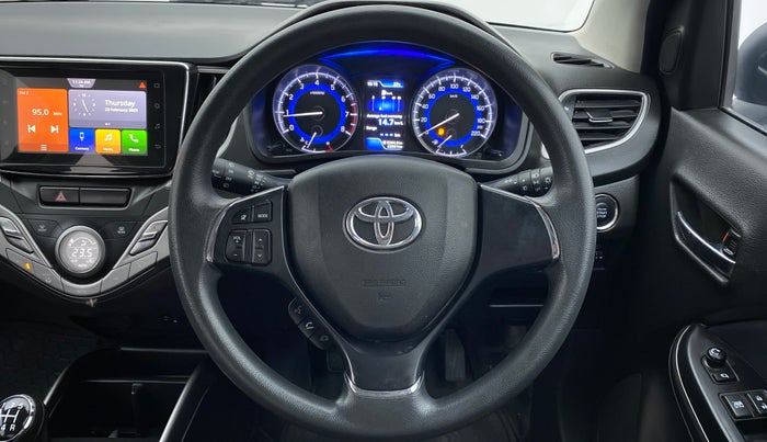2021 Toyota Glanza G MT PETROL, Petrol, Manual, 22,601 km, Steering Wheel Close Up