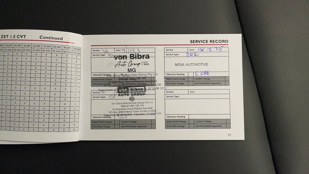 2022 MG Zst Vibe, Automatic, 16356 km, Service History