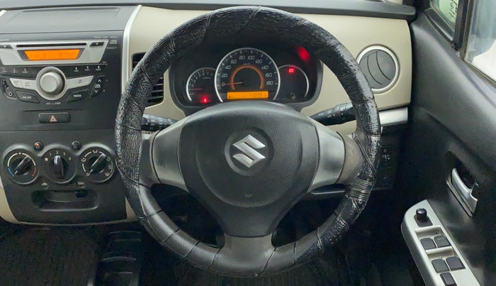 2013 Maruti Wagon R 1.0 VXI, Petrol, Manual, 1,10,391 km, Steering Wheel Close Up