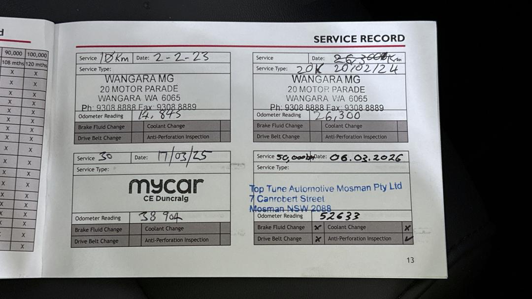 2021 MG Zst Excite, Automatic, 53240 km, Service History