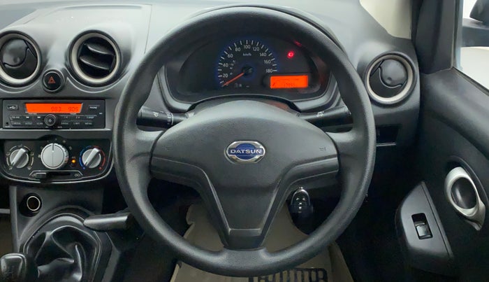 2018 Datsun Go Plus T, Petrol, Manual, 17,955 km, Steering Wheel Close Up
