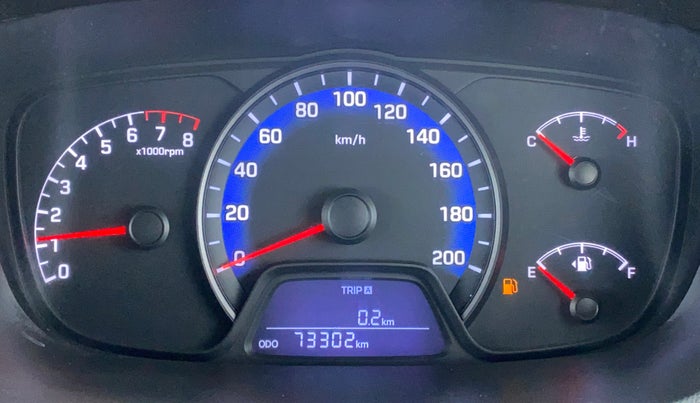 2014 Hyundai Xcent S 1.2 OPT, Petrol, Manual, 73,399 km, Odometer Image