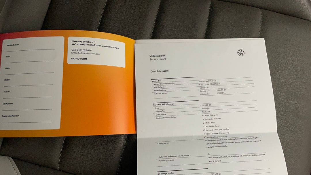 2020 Volkswagen T-roc 140tsi Sport( R-line), Automatic, 26823 km, Service History