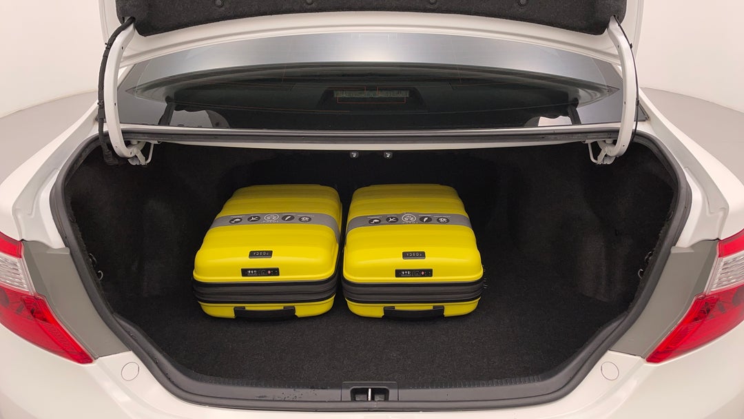 Boot Inside View with Luggage