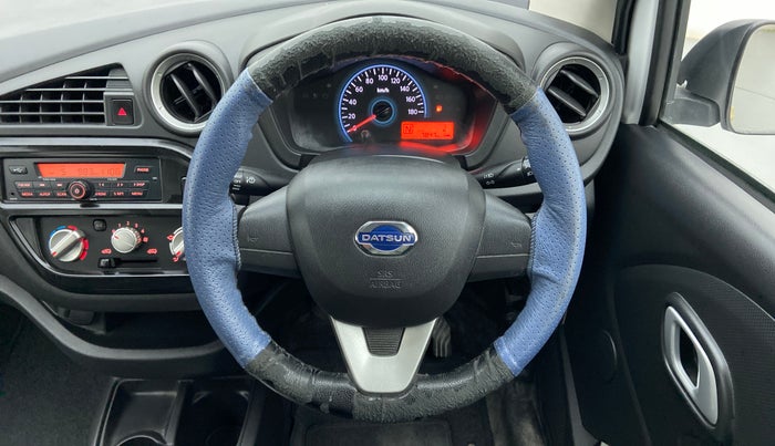 2018 Datsun Redi Go S 1.0 AMT, Petrol, Automatic, 7,847 km, Steering Wheel Close Up
