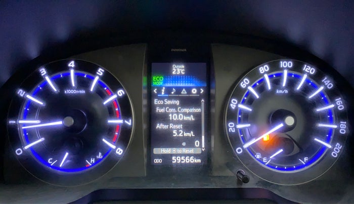 2016 Toyota Innova Crysta 2.7 VX 7 STR, Petrol, Manual, 59,777 km, Odometer Image
