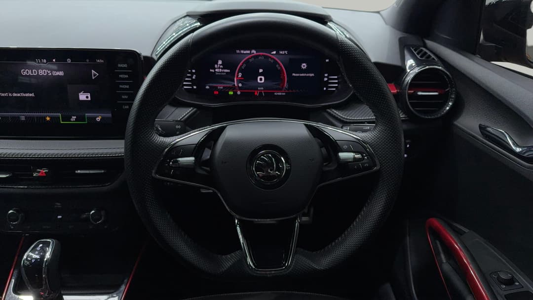 2022 SKODA Fabia 110tsi Monte Carlo Edition 150, Automatic, 42488 km, Steering Wheel Close-up