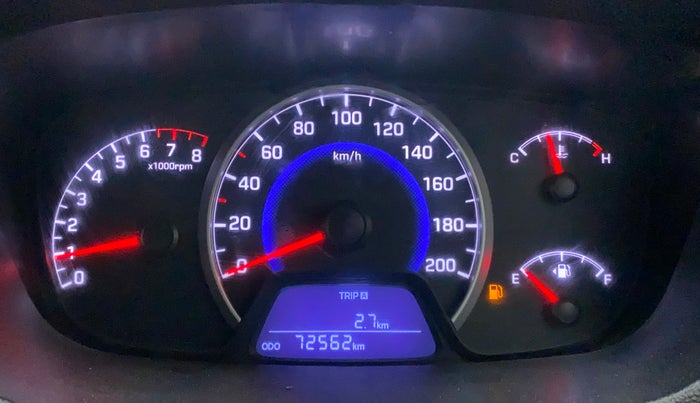 2016 Hyundai Grand i10 ASTA 1.2 KAPPA VTVT, Petrol, Manual, 72,561 km, Odometer Image