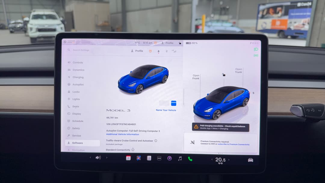 2022 Tesla Model 3 Rear-wheel Drive, Automatic, 66791 km, Odometer View