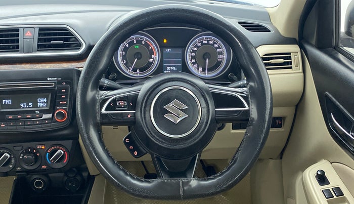 2018 Maruti Dzire VXI, Petrol, Manual, 90,967 km, Steering Wheel Close Up