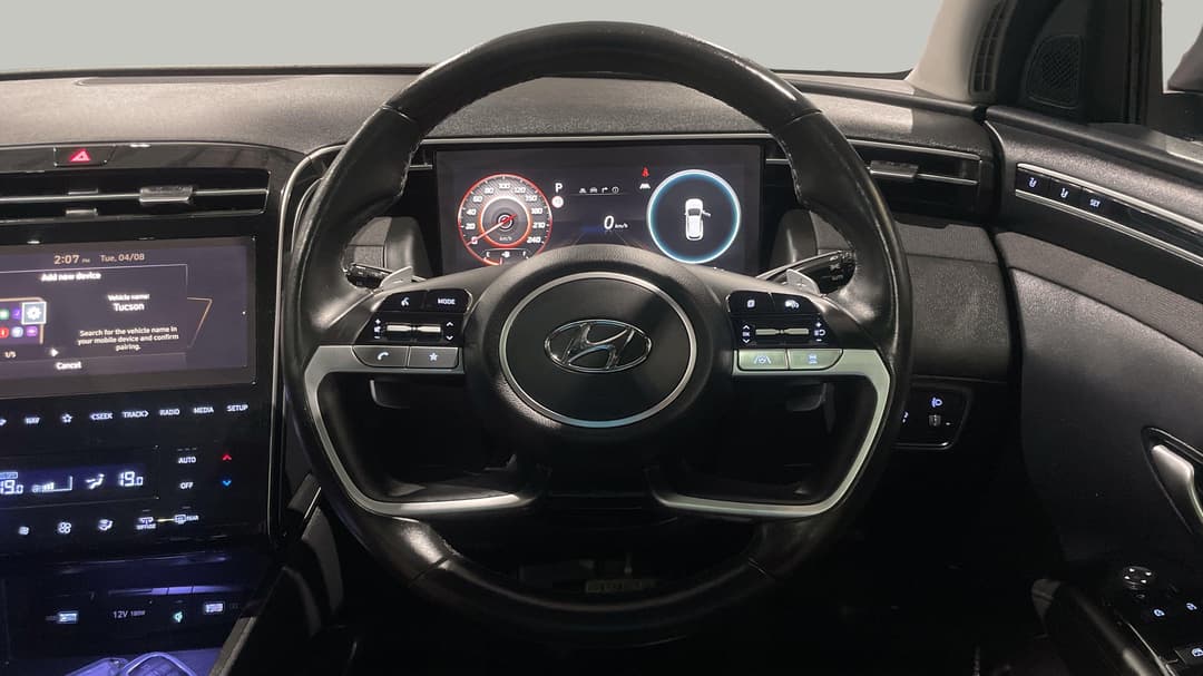 2022 Hyundai Tucson Highlander (AWD), Automatic, 87080 km, Steering Wheel Close-up