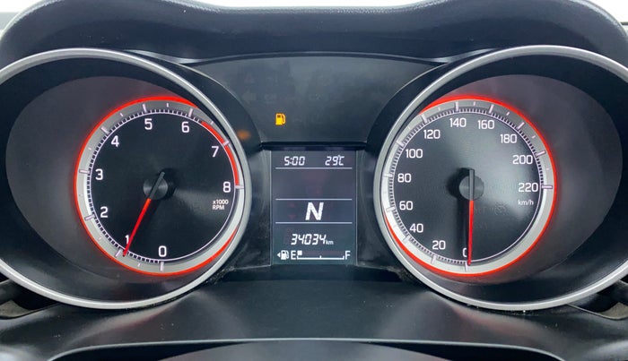 2018 Maruti Swift VXI AMT D, Petrol, Automatic, 34,564 km, Odometer Image