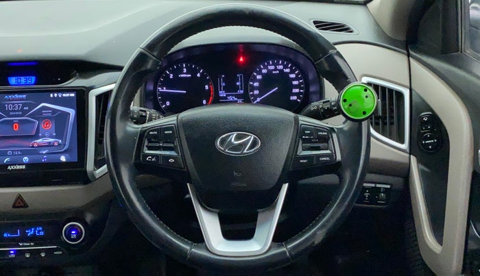 2018 Hyundai Creta SX 1.6 DIESEL, Diesel, Manual, 1,22,428 km, Steering Wheel Close Up