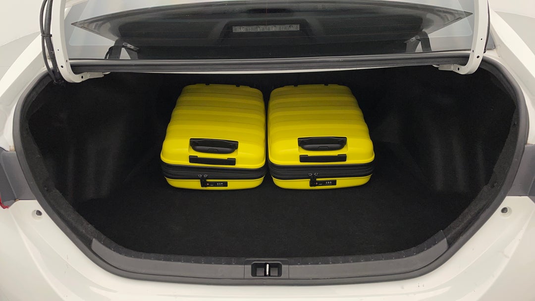 Boot Inside View with Luggage