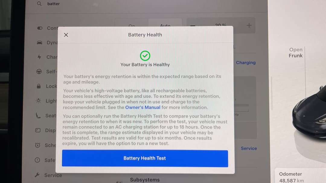 2023 Tesla Model 3 Long Range, Automatic, 48587 km, Car Battery Health