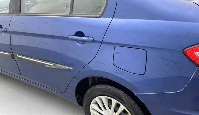 2018 Maruti Ciaz DELTA 1.4 MT PETROL, Petrol, Manual, 83,491 km, Left quarter panel - Slightly dented