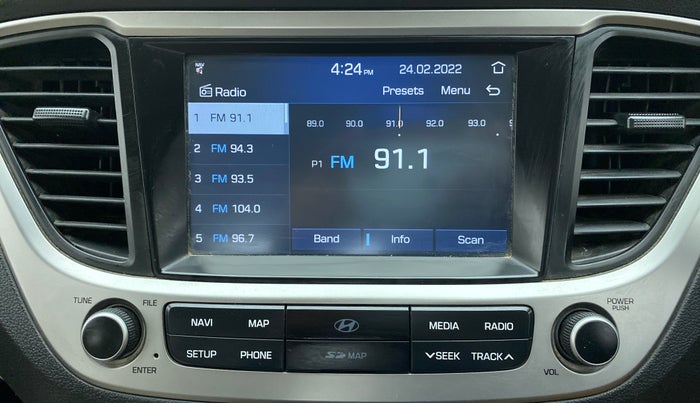 2019 Hyundai Verna 1.6 CRDI SX, Diesel, Manual, 42,486 km, Infotainment System